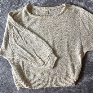 LA hearts multicolor beige loose sweater